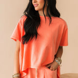 Luxe Leisure Set | Coral