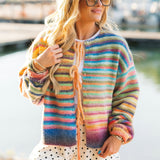 Over The Rainbow tie Front Cardigan | Bright