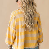Auggie Tee | Oat Latte/Yellow Fin