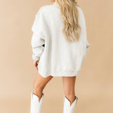 Stripe Tennessee Mock Neck Sweatshirt