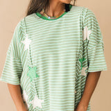 Starstruck Stripe Top | Green