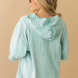 Hooded T-shirt Cover Up | Tidewater Teal