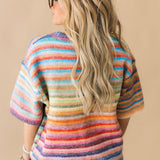 Over The Rainbow Short Sleeve Sweater