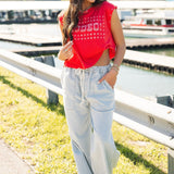 Long Weekend Stripe Denim Pant