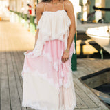 The Harli Lace Tiered Midi Dress