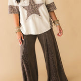 Stitched Star Tee | Natural