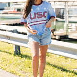 USA World Cup Ringer Tee