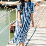 American Darling Dress | Blue Stripe