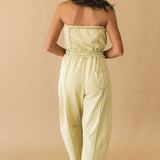 Good Vibes Only Jumpsuit | Matcha