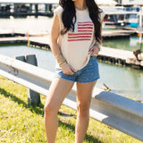 USA Flag Sweater Vest