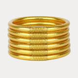 Gold All Weather Bangles® (Set of 6) | Serenity Prayer