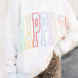 Happiest 2 Sided Mock Sweatshirt