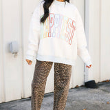 Happiest 2 Sided Mock Sweatshirt