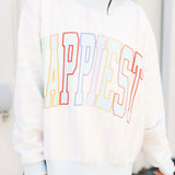 Happiest 2 Sided Mock Sweatshirt