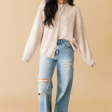 Cozy Is My Cardio Cardigan | Beige