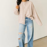 Cozy Is My Cardio Cardigan | Beige