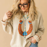 Lady Luck Horseshoe Sweater