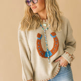Lady Luck Horseshoe Sweater