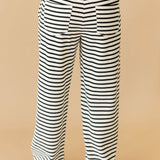 Black Stripe Tank Pant Set