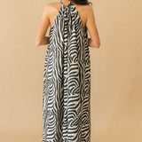 Untamed Zebra Maxi Dress