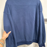 Navy Big Turkey Sweatshirt | Queen Of Sparkles