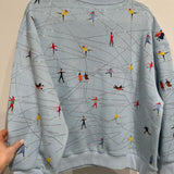 Ice Blue Ice Skating Sweatshirt | Queen Of Sparkles