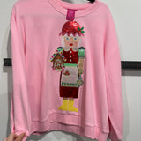 Light Pink Mrs.Clause Sweatshirt | Queen Of Sparkles