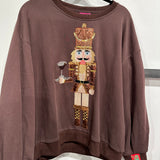 Brown Espresso Martini Serving Nutcracker Sweatshirt | Queen Of Sparkles