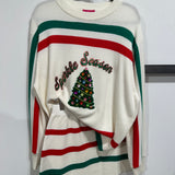 White, Red & Green 'Sparkle Season' Long Sleeve Sweater | Queen Of Sparkles