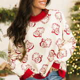 HO HO HO Reversible Mock Neck Sweatshirt