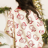 HO HO HO Reversible Mock Neck Sweatshirt