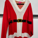 Red Santa's Coat Sweater Dress | Queen Of Sparkles