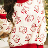 HO HO HO Reversible Mock Neck Sweatshirt