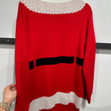 Red Santa's Coat Sweater Dress | Queen Of Sparkles