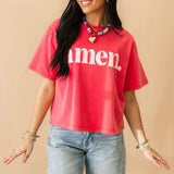 Amen. Crop Tee