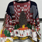Multi Sequin Rockefeller Center At Christmas Sweatshirt | Queen Of Sparkles