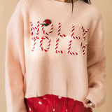 Holly Jolly Candy Cane Sweater