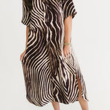 On The Wild Side Midi Dress | Zebra