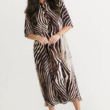 On The Wild Side Midi Dress | Zebra