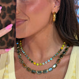 Jabari Necklace | Citrus Lime Luster D