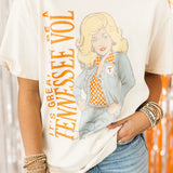 Dolly Parton Vols Game Day Thrifted Tee