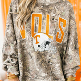 Tennessee Vols Camo Mock Neck SS