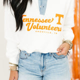 TN Logo Patch Denim Collar Sweater
