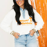 TN Logo Patch Denim Collar Sweater