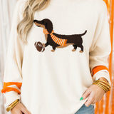 Gameday Weenie Dog Sweater | Orange