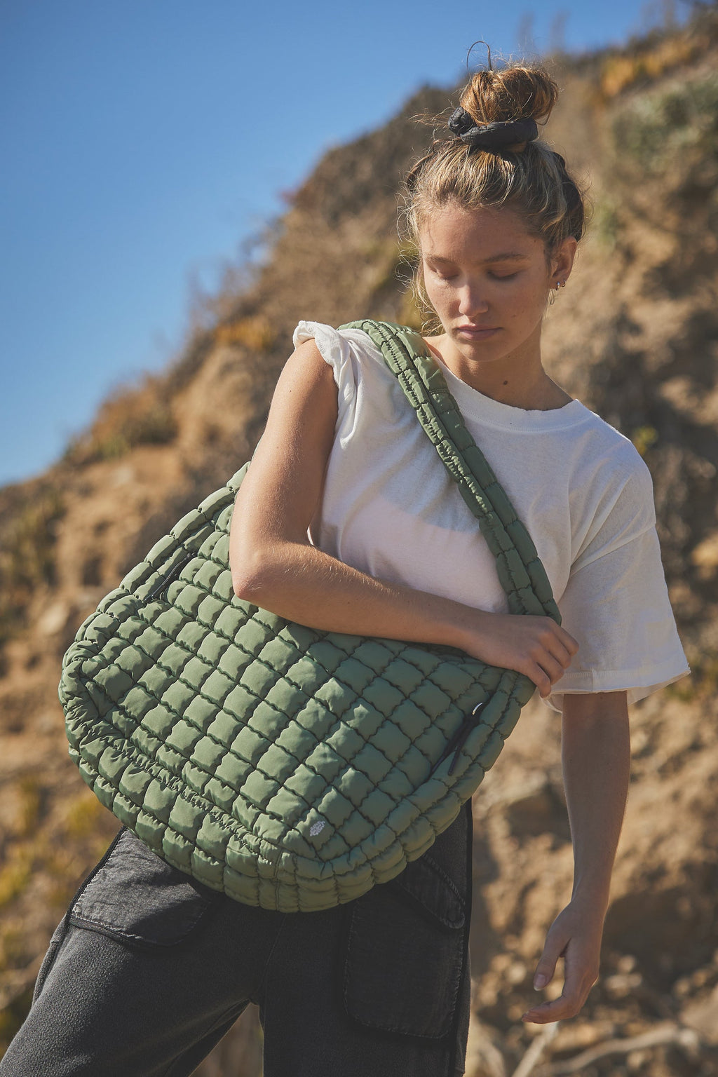 QUILTED CARRYALL | WASHED SAGE