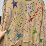 Tan Multi Star Sweatshirt