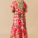 Mersin Floral Dime Long Cami Dress