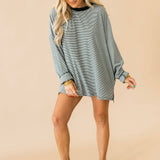 Kenzie Stripe Top | Black
