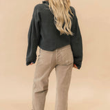 Meg High Rise Side Panel Jean | Milk Tea
